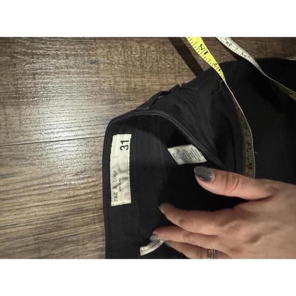 Rag and Bone black stretch distressed hem slim jeans size 31 - Picture 4 of 6